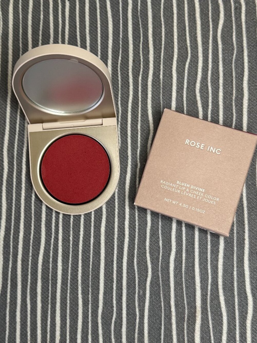 Rose Inc Blush Divine, Radiant Lip and Cheek Color, Cream, Azalea